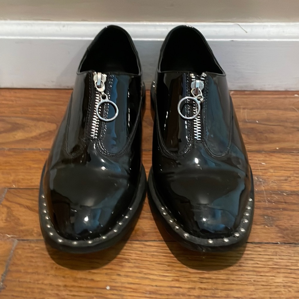 Design Lab Patent Leather Black Shoes